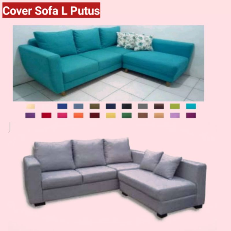COVER SOFA L PUTUS SARUNG SOFA BED ELASTIS 1 & 3 SEATER L PUTUS COVER SOFA SIKU SARUNG SOFA SUDUT