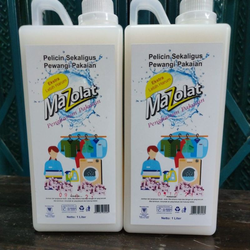 Jual Mazolat Pewangi Laundry Extra Wangi 1 lt + FREE Packing Kardus