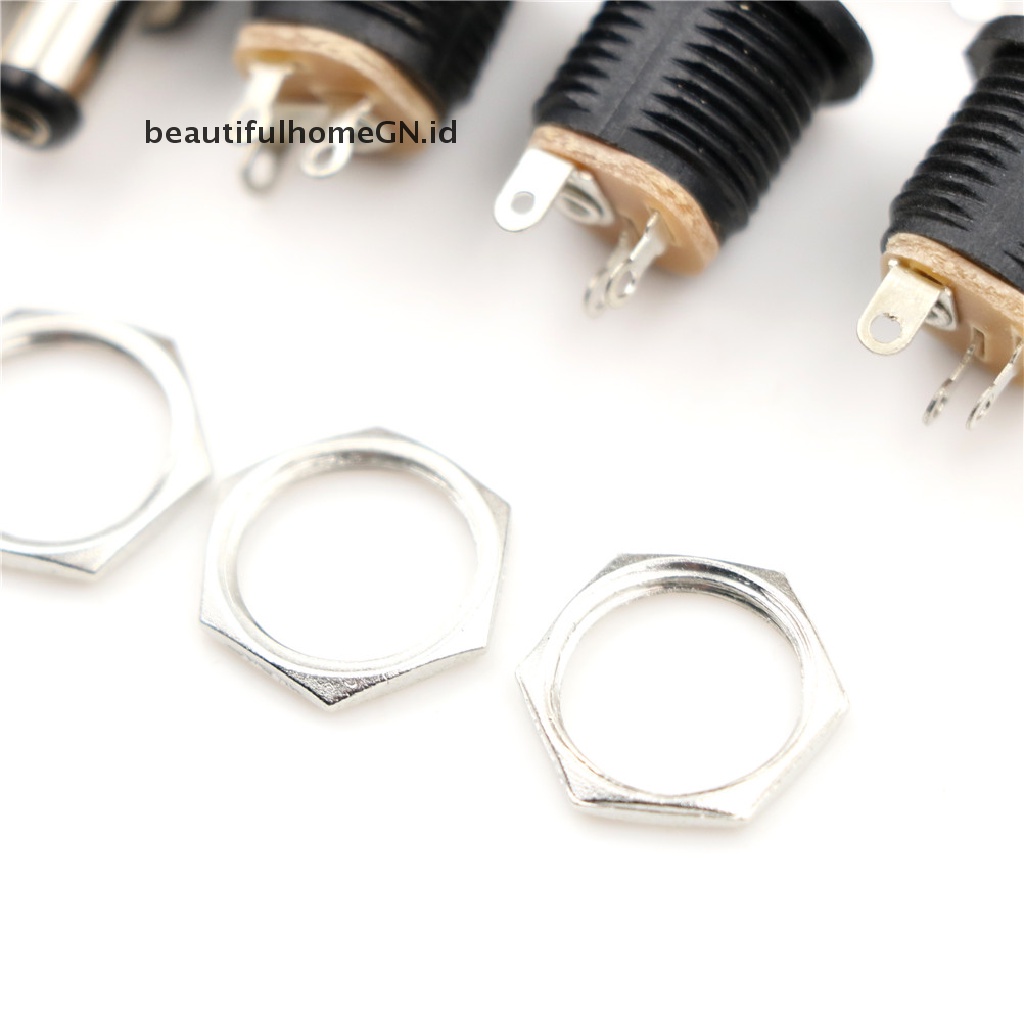 10 Pcs Konektor Sekrup Power Plug DC Male Female Ukuran 5.5mm x 2.1mm