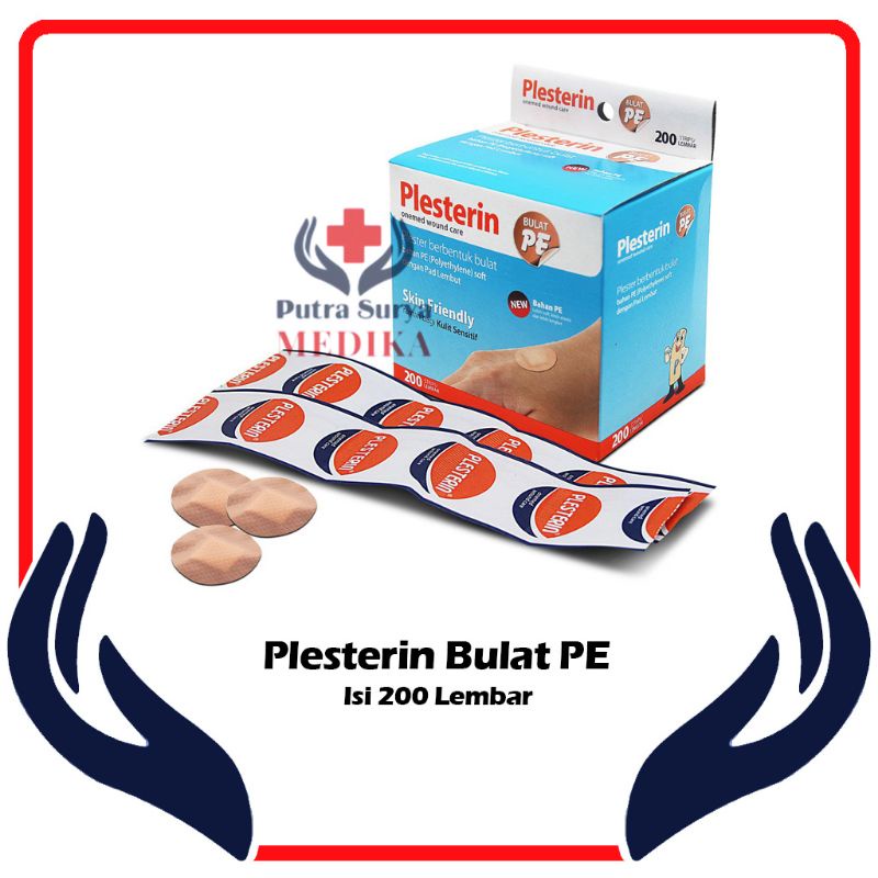 Plesterin Bulat PE Coklat isi 200's