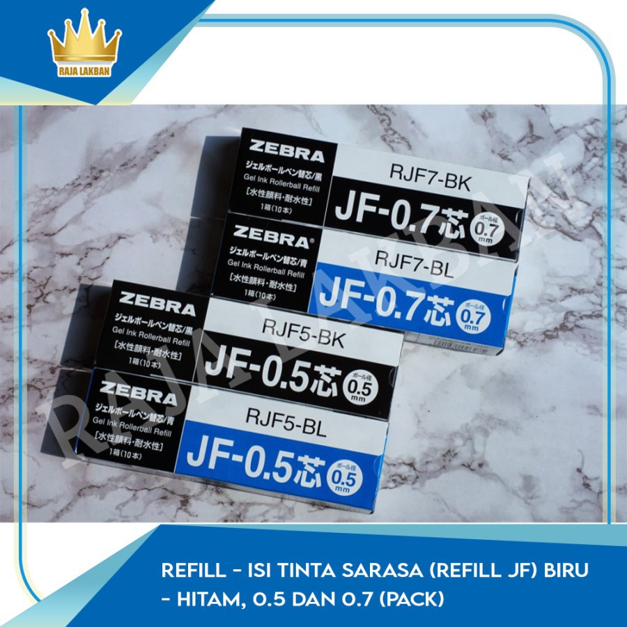 

Refill / isi tinta Sarasa (refill JF) biru / hitam, 0.5 dan 0.7 (PACK)