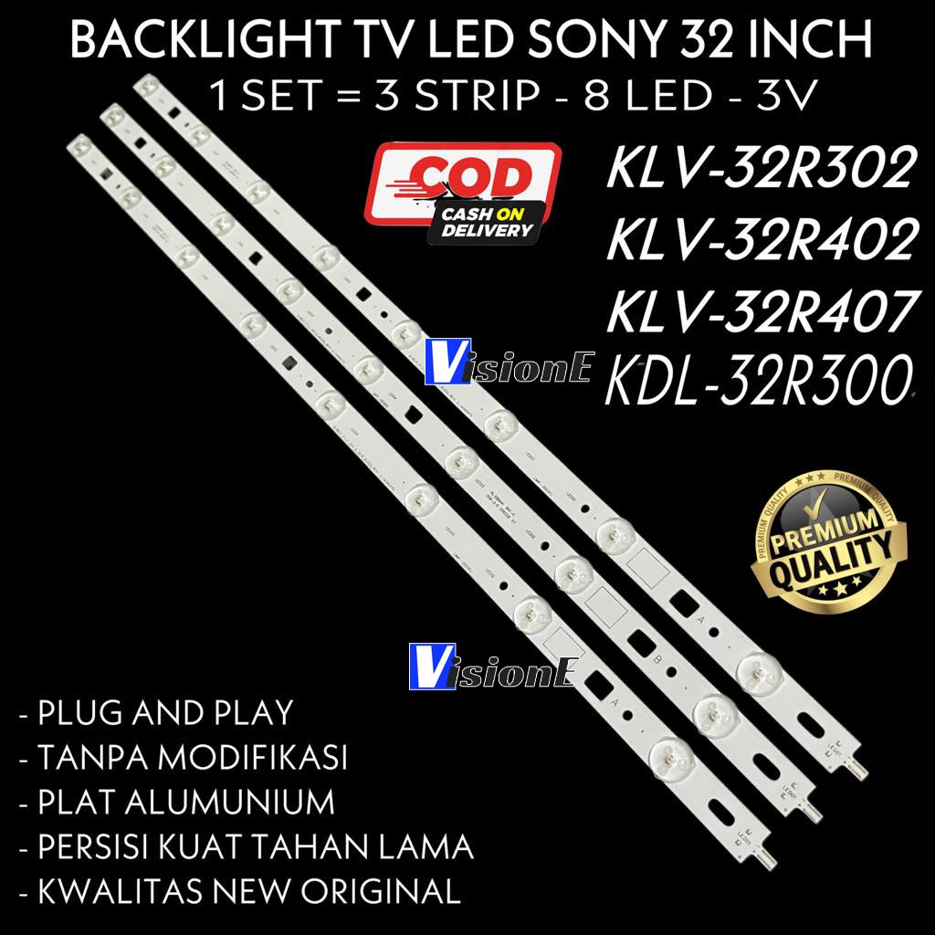 BACKLIGHT SONY 32R300 32R302 32R402 32R407 KLV32R300 KLV32R302 KLV32R402 KLV32R407