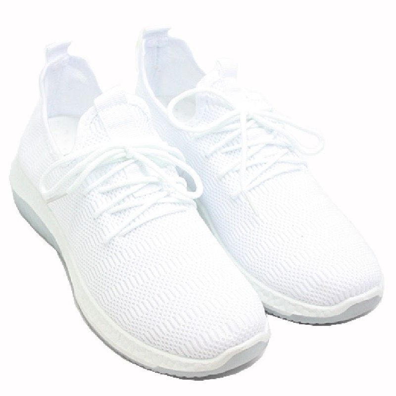 sepatu putih polos sneakers wanita bertali merk Klensia original