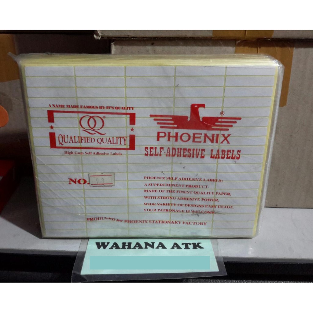 Label nama - label stiker phoenix