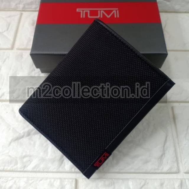 TUMI Wallet 019236D Black Grade ORI Model Berdiri