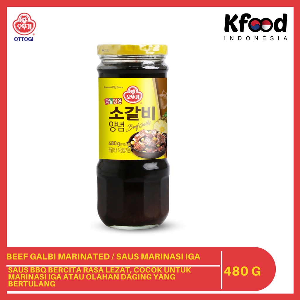 

Ottogi Beef Kalbi Marinade 480g - Saus Marinasi Iga Korea