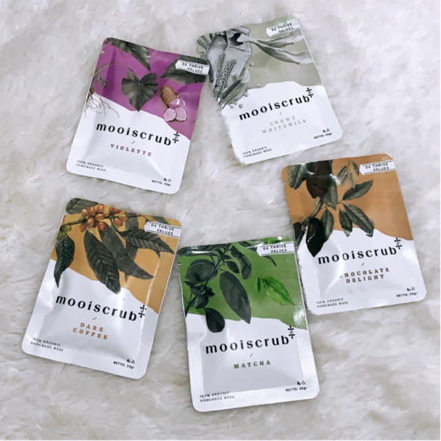 Masker Wajah Masker Organik MOOISCRUB - minisize 20gr