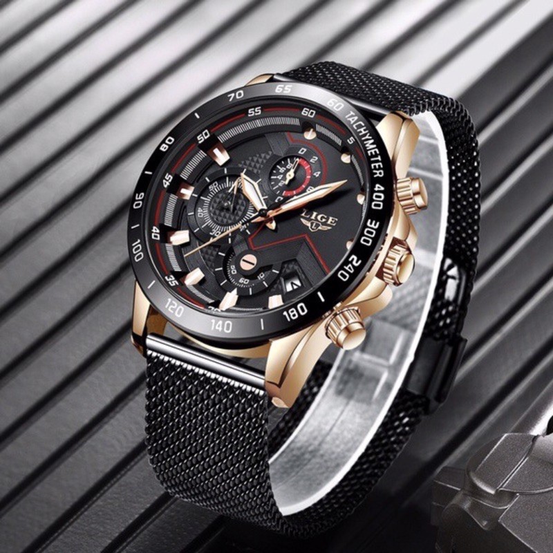 ORIGINAL Jam Tangan LIGE Brand Watches Men Women Watch Luxury Quartz Watch