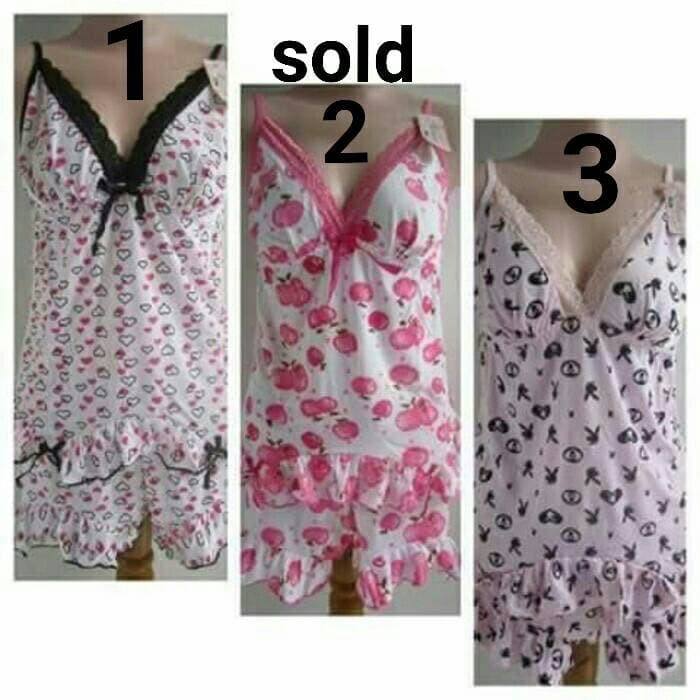 Atasan wanita Setelan lingerie / baju tidur wanita sexi /atasan dan bawahan pisah Murah , Baru
