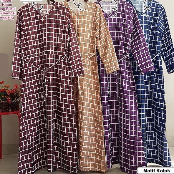 Dedulf set (1KG = 6PCS) GAMIS KATUN MOTIF MONALISA SUNRISE ZEFANYA JUMBO /gamis katun jepang murah S