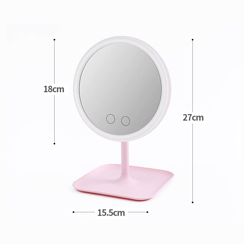 ORZ Cermin Make Up dengan Lampu LED Ring Light - HZJ-033 - White