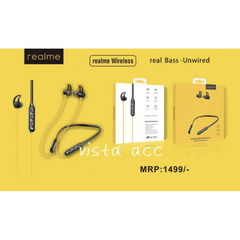 HANDFREE HEADSET BLUETOOTH REALME WIRELESS MRP 1499/ MJ-6700/RMA-101/MJ-6700 PRO/BL-R2