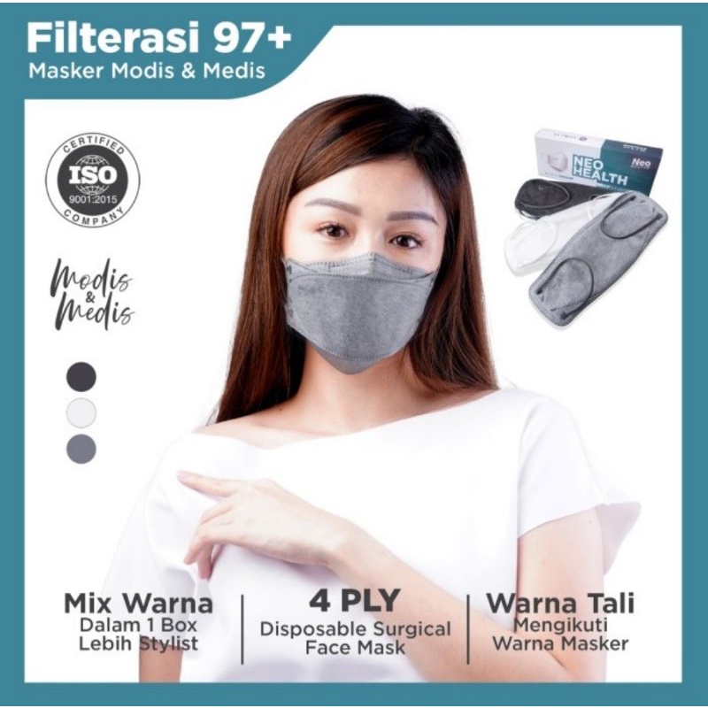 Masker neo kf94 monochrome 4ply