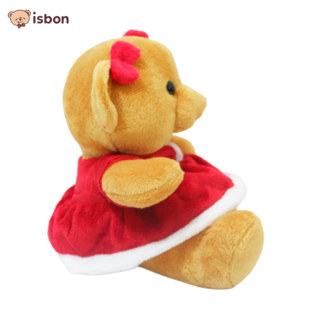 Boneka beruang natal couple tewe6 bear christmas gift bahan premium boneka hampers natal-istana boneka