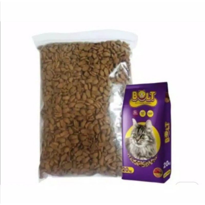 Bolt 800g pakan kucing pur meong cat anggora persia lokal