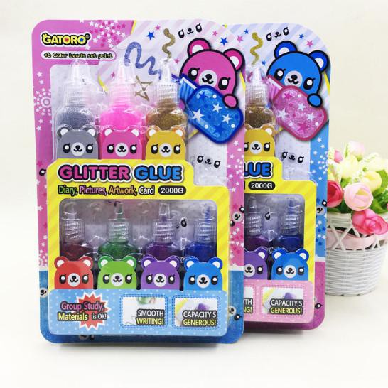 

Lem Glitter Decoration Set 7pcs Cute Colour Gliter Glue 1219-277