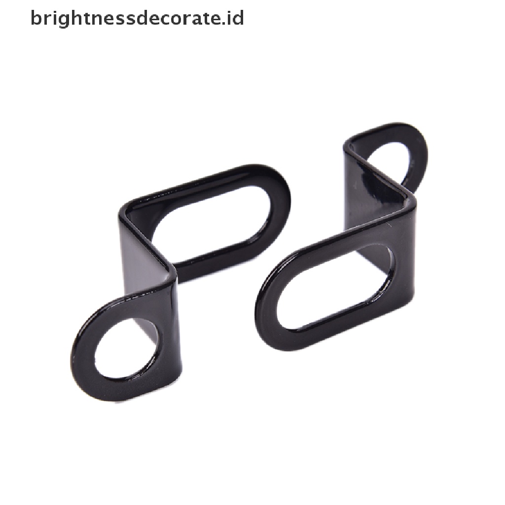 1 Pasang Bracket Holder Lampu Universal Warna Hitam Untuk Sepeda / Motor / Skuter