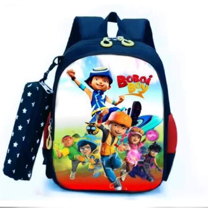 GGS TERMURAH Tas Ransel Sekolah SD Anak Laki - Laki Motif BOBOIBOY 2IN1