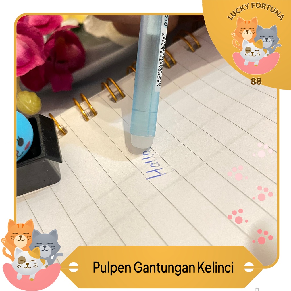 

[LuckyFortuna88] Pulpen Gantungan Kelinci Pen gantungan Kelinci Eraseable Pulpen bisa diHapus Lucu murah alat tulis sekolah alat tulis kantor lucu murah