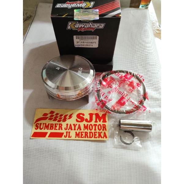 seher Kawahara ukuran 68 pin 16 satria Fu Piston kawahara 68 pin 16 seset plus ring dan pen
