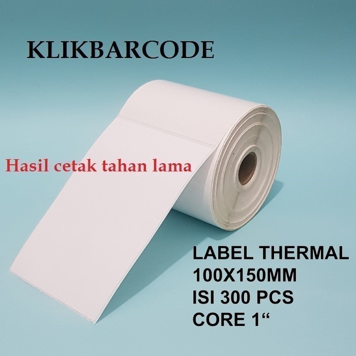 

SALE Stiker Label Barcode Resi Alamat UK A6 100x150 mm Isi 300pcs - Thermal MURAH