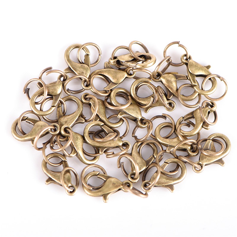 {LUCKID}20PC/Set Alloy Lobster Clasps Claw Jewelry Hook Making DIY Necklace Bracelet