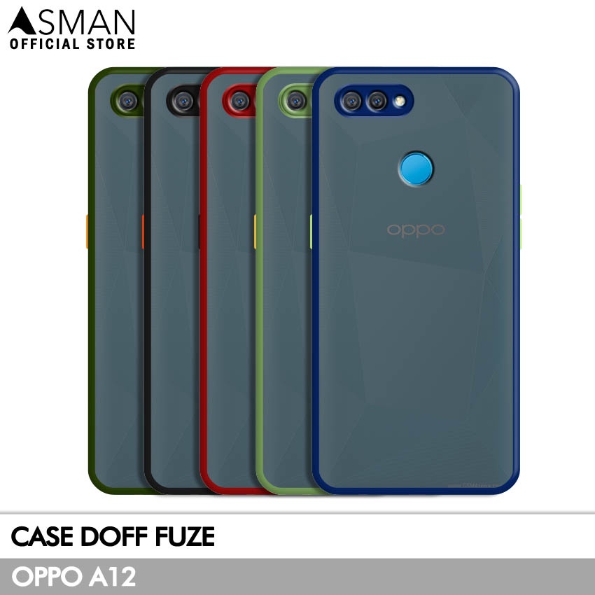 Asman Case Oppo A12 Doff Fuze Premium Shield Protector