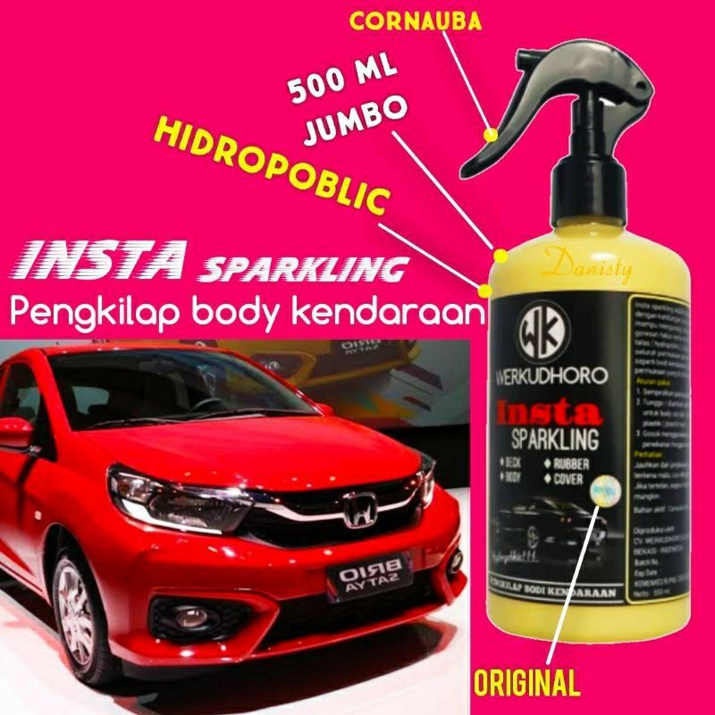 Pengkilap body mobil / hidrophobic / poles / wax / daun talas / waterlock ukuran jumbo 500ML