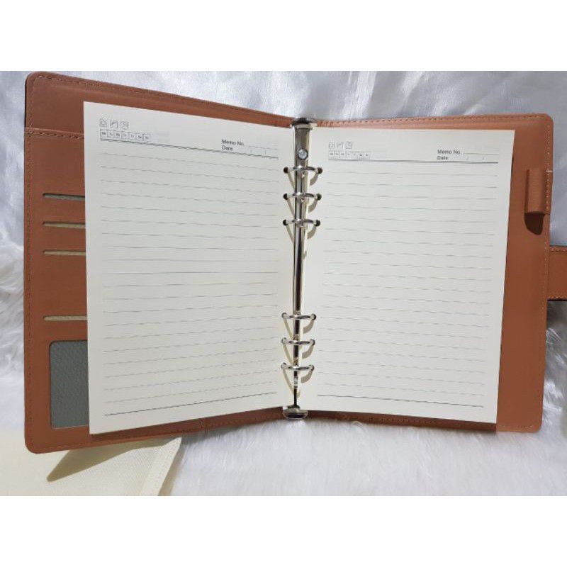 AG 02 Agenda Kulit Exclusive / Agenda Binder Kulit / Notebook Kulit dpt dicustom Logo Perusahaan