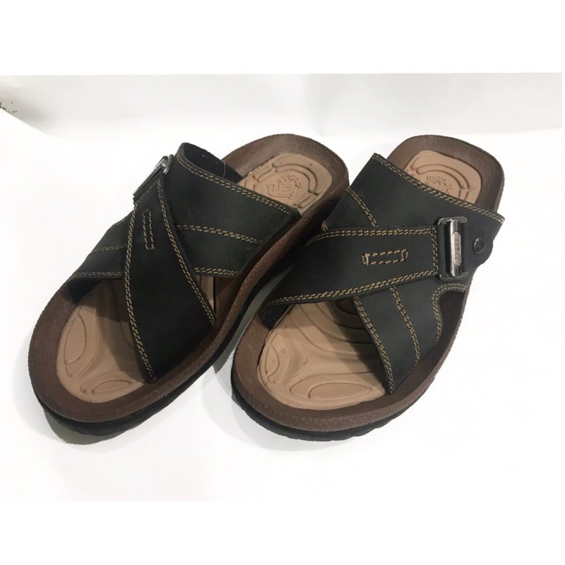 New sendal sopan pria tiger E 129 tahun 2021 motif terbaru,bahan dari kulit sapi