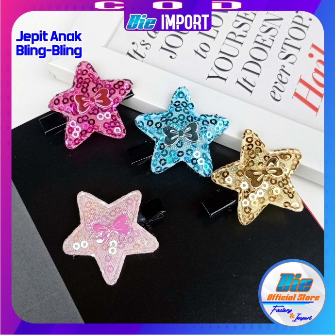 Jepit Anak Bling Polos Impor Best Seller