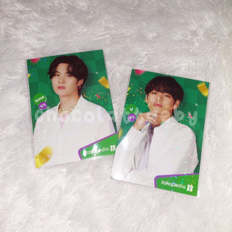 PC POSTCARD IJO HIJAU - BTS JIMIN JUNGKOOK SUGA TAEHYUNG V