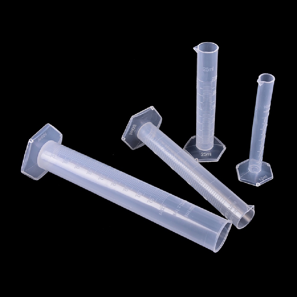Sho Tabung Ukur Laboratorium Bahan Plastik Ukuran 10 / 25 / 50 / 100 / 250ML