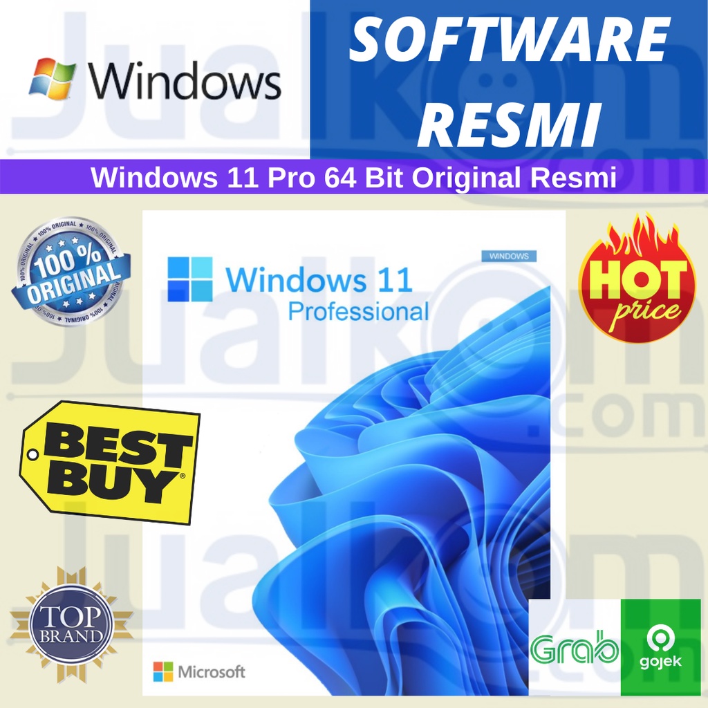 Microsoft Windows 11 Pro 64 Bit Resmi dan Original