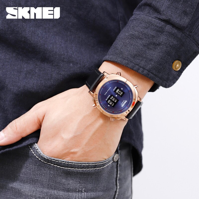 SKMEI 1519 Jam Tangan Pria Rolling Drum WK-SBY