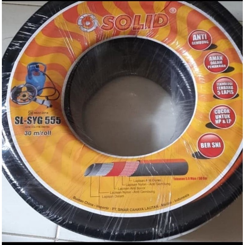 selang gas lpg 5 lapis solid 1 roll