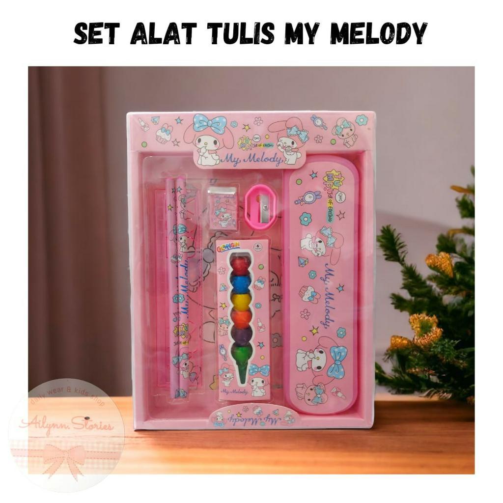 Set Alat Tulis - Kotak pensil Cinnamorol - My Melody