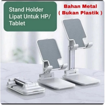 Folding Desktop Phone Stand HD38 Holder Dudukan HP dan Tablet