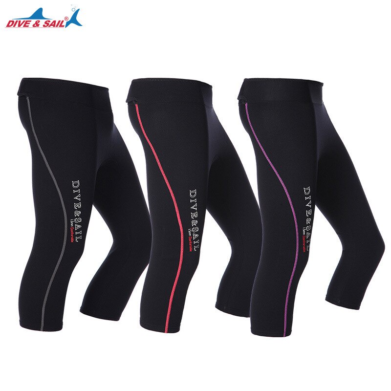PREORDER DIVE & Berlayar Pria Wanita Celana Capri Wetsuit Neoprene 1.5Mm Dipotong Celana Musim