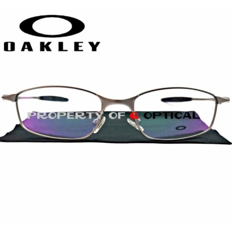 Kacamata Frame Minus Pria Titanium Oakley TRENCH OX5050-S52 Satin Light Grey - Model Sporty
