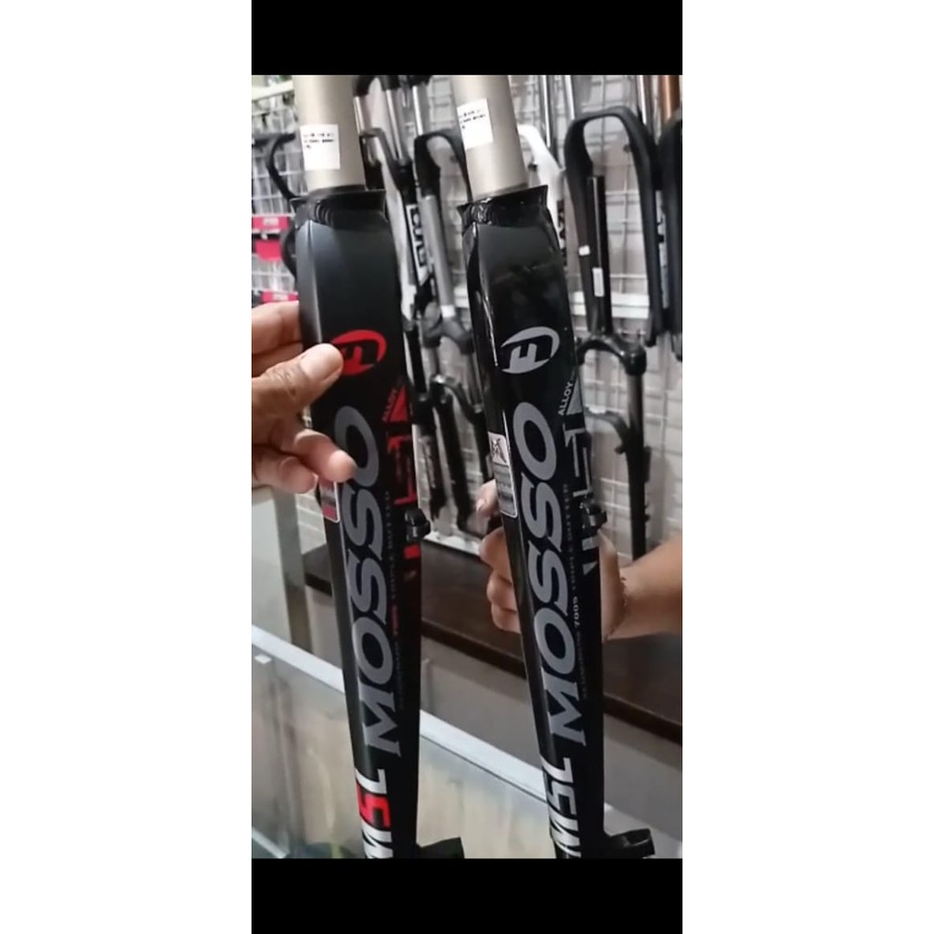 fork mosso M5L, fork rigid mosso untuk hibrid, roda 26,  27, 29