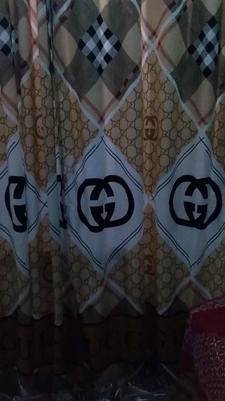 Promo !! 1kg Muat 4 Gorden / Gorden Smokering!! Ukuran 115 X 210 / Tirai Pintu / Tirai Jendela