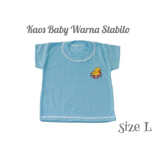 Kaos Bayi/ Kaos Oblong Bayi warna Stabilo size L