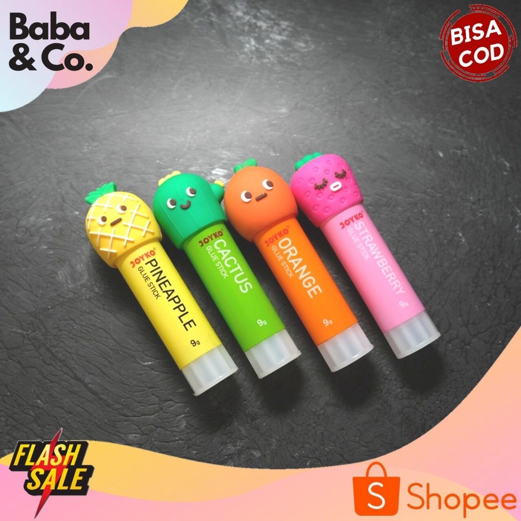 

LEM STIK JOYKO BUAH GLUE STICK JOYKO FRUIT LEM KERTAS MURAH UNIK LUCU PERLENGKAPAN SEKOLAH PERLENGKAPAN KANTOR ATK MURAH BISA COD