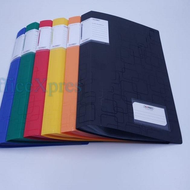 

➨zq Ready Stok✸ Map Plastik / File Dokumen Keeper / Clear Holder F4 Folio 60 Lembar Hombo 81