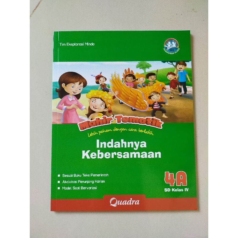 ORI satu paket buku mahir tematik K13 Quadra kelas 4 ABCDE semester 1