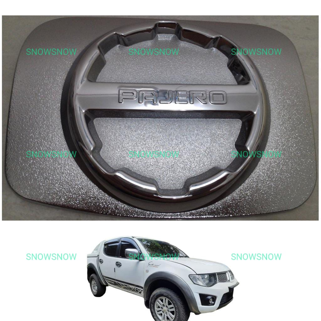 Tank Cover Pajero Sport 2008 2010 2012 2015 Sporty Hitam Chrome