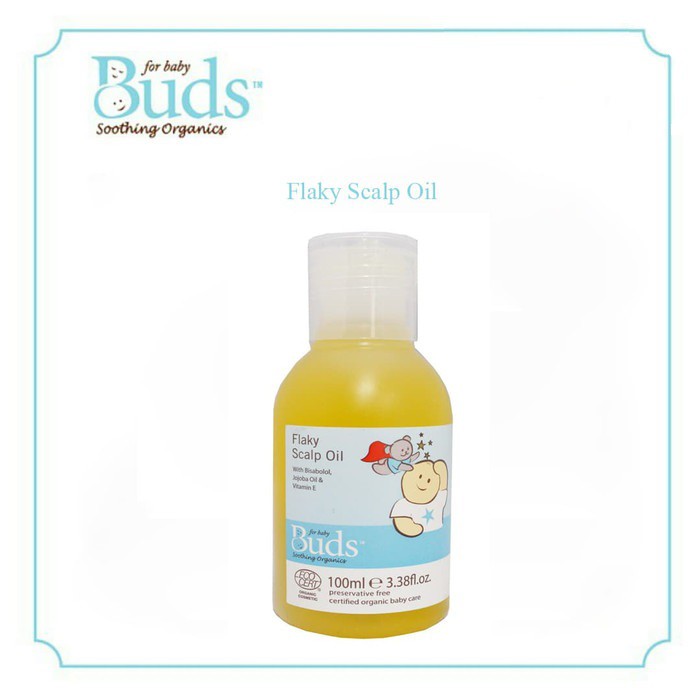 Buds Flaky Scalp Oil - Minyak Pembersih Kerak Kulit Kepala Organik 100ml