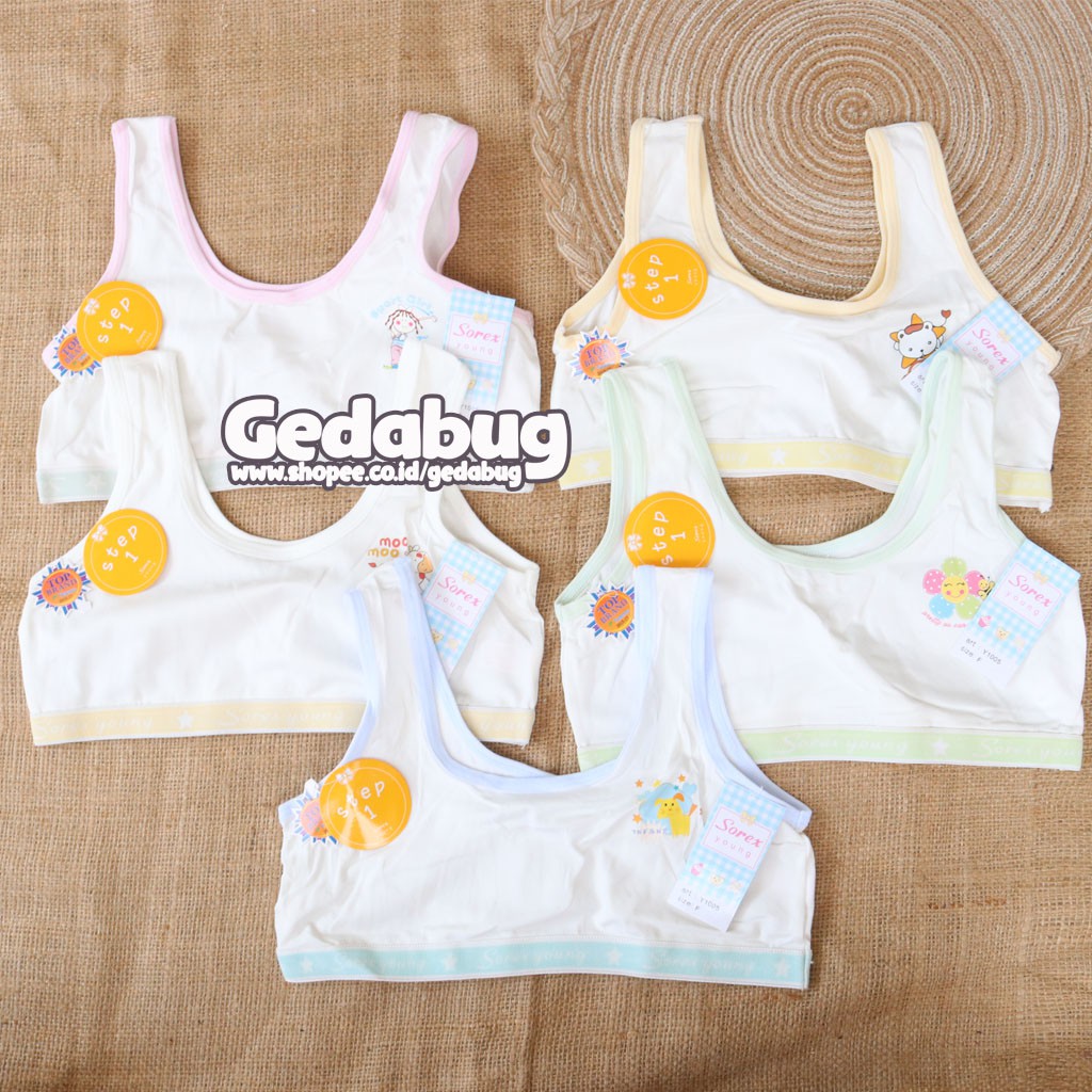 Miniset Sorex Y1005 Step 1 | Miniset Remaja ABG Tali Lebar Pakaian dalam | Gedabug