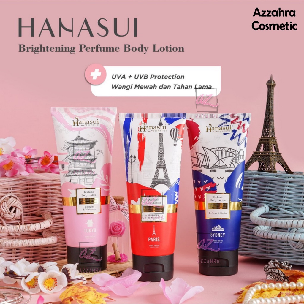 HANASUI Brightening Perfume Body Lotion Tokyo | Sydney | Paris 180ml